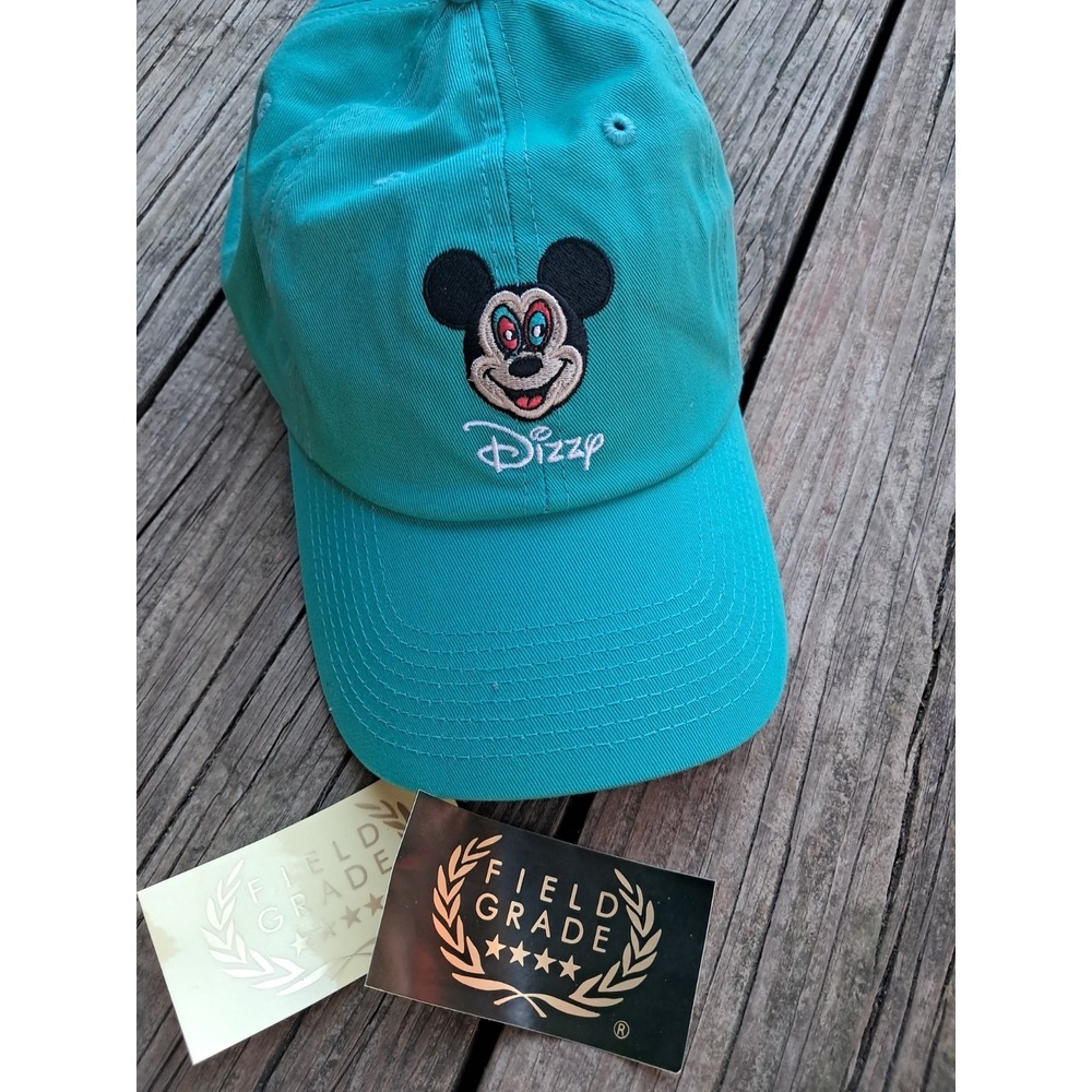 Dizzy Mickey Mouse Hat Cap Aquafilament Green Field Grade Strapback J14